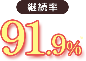 継続率91.9%
